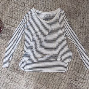 Navy blue and white, American Eagle V-neck shirt